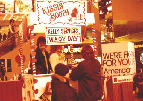 Ken Barlow at Kelly Services Kissing Booth - Spring 1978